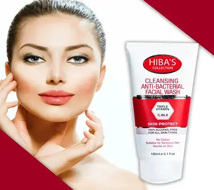 Hiba's Collection Cleansing Anti-Bacterial Facial Wash 150 ml